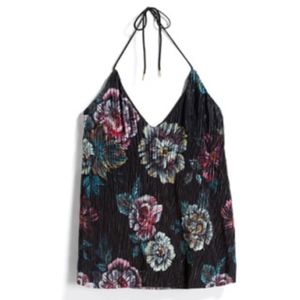 STITCH & KNOT Imogen Floral Knit Halter Top